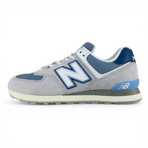 New Balance 574 Pearl Grey NB White Blue Men's Shoes Casual Sneakers U574PGB